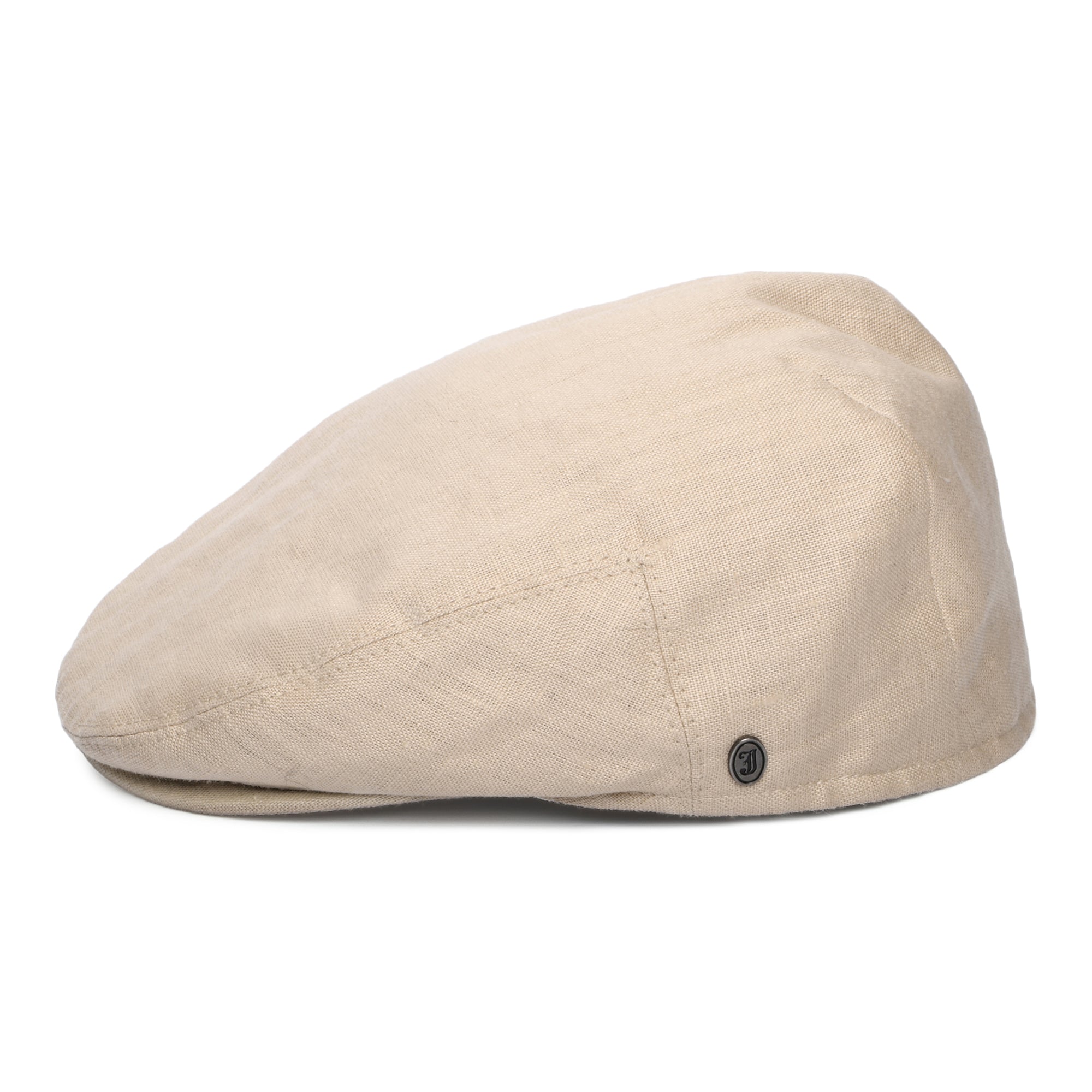 Natural Linen Flat Cap - Image 3