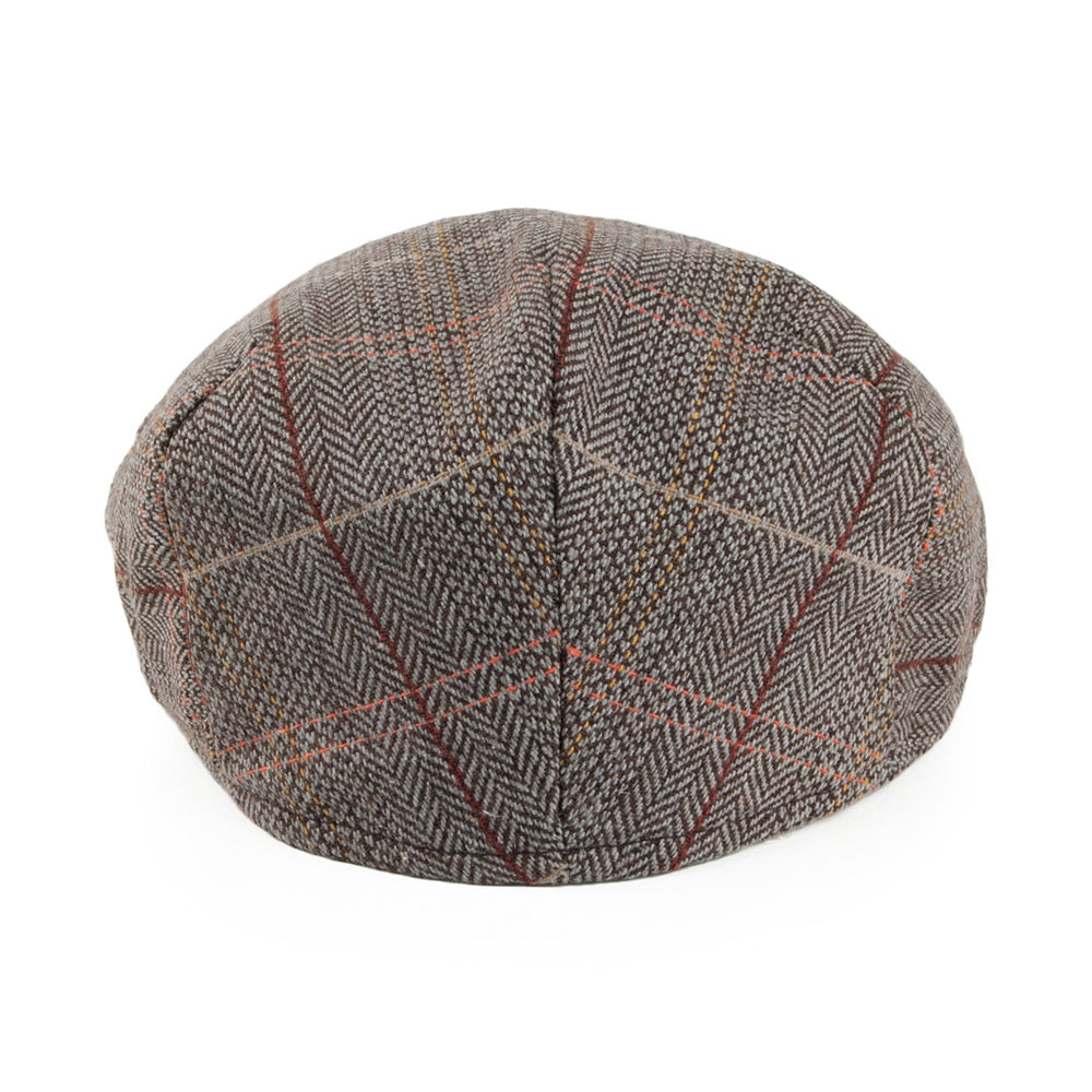 Brown-Grey Tweed Flat Cap - Image 4