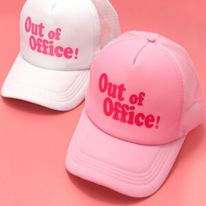 OUT OF OFFICE TRUCKER HAT CAP