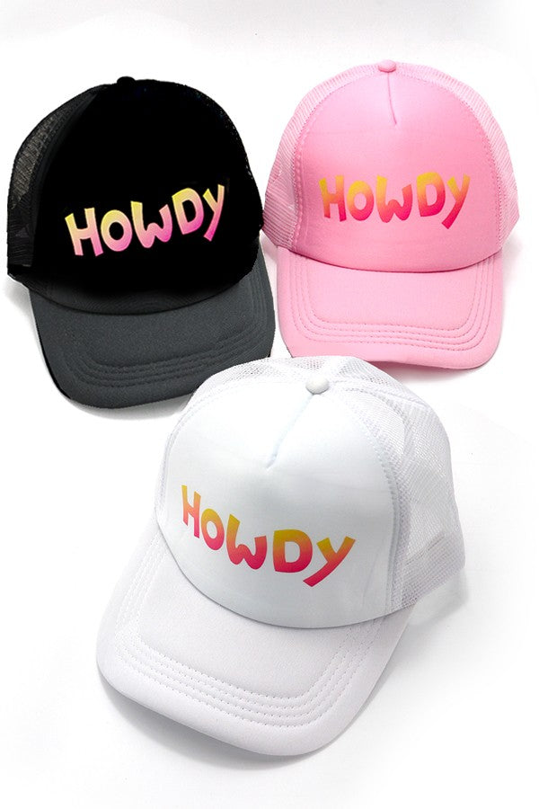 HOWDY TRUCKER HAT CAP