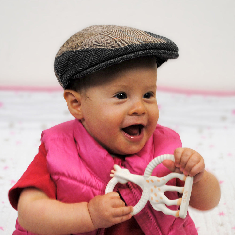 Multi-Coloured Baby Patchwork Flat Cap - Image 2