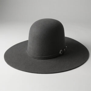 Cuernos Chuecos 6X Charcoal Grey Open Crown Cowboy Felt Hat