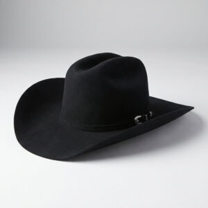Cuernos Chuecos Chaparral 100X Black Fur Felt Cowboy Hat