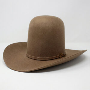 Tombstone 20X Oak Brown Open Crown Cowboy Felt Hat