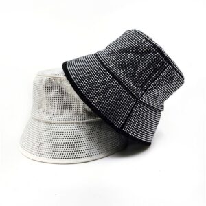 Glamorous Sparkle Rhinestone Detail Bucket Hat