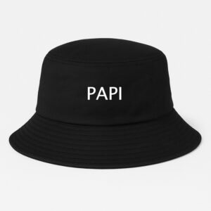 Bucket Hat, Papi, 100% Cotton Lightweight Printed Summer Hat