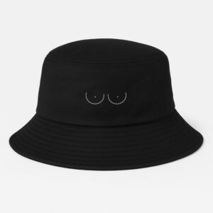 Bucket Hat, Boobies, 100% Cotton Lightweight Printed Summer Hat
