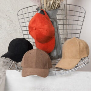 SUEDE VEGAN BASEBALL CAP