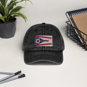 Ohio Flag Vintage Cotton Twill Cap